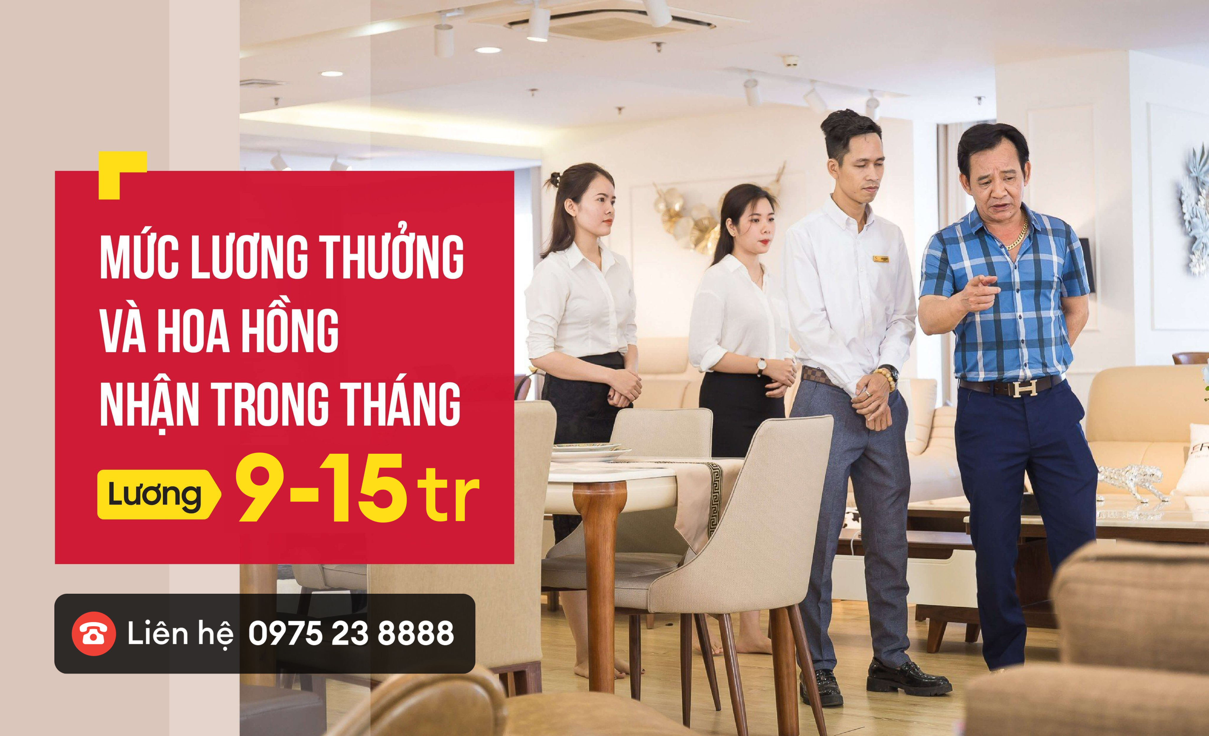 ERADO tuyển nh&acirc;n vi&ecirc;n kinh doanh nội thất tại showroom H&agrave; Nội
